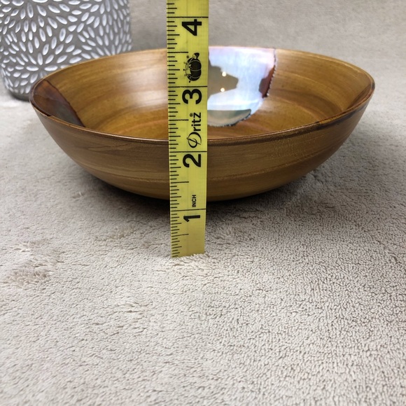 Sango Splash Drip Glaze Brown Pottery Soup Bowl 8" - Picture 6 of 6